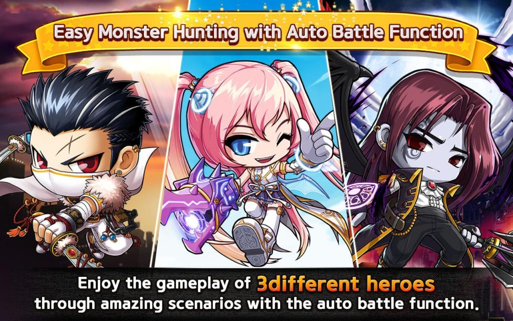 Pocket MapleStory auto combat